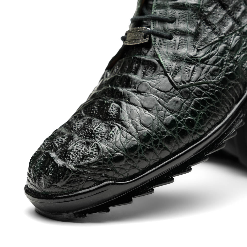 Marco Di Milano Kratos Caiman Crocodile Sneaker Forest Green