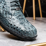 Marco Di Milano Kratos Caiman Crocodile Sneaker Grey