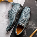 Marco Di Milano Kratos Caiman Crocodile Sneaker Grey