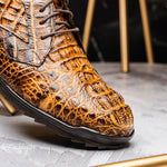 Marco Di Milano Kratos Caiman Crocodile Sneaker Rustic Orix
