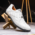Marco Di Milano Kratos Caiman Crocodile Sneaker White