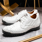 Marco Di Milano Kratos Caiman Crocodile Sneaker White