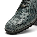 Marco Di Milano Kratos Caiman Crocodile Sneaker Grey
