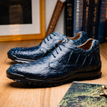 Marco Di Milano Kratos Caiman Crocodile Sneaker Navy