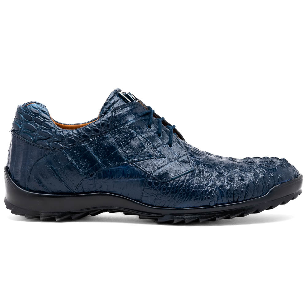 Marco Di Milano Kratos Caiman Crocodile Sneaker Navy