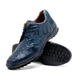 Marco Di Milano Kratos Caiman Crocodile Sneaker Navy