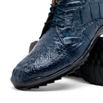Marco Di Milano Kratos Caiman Crocodile Sneaker Navy