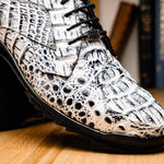 Marco Di Milano Kratos Caiman Crocodile Sneaker Newspaper