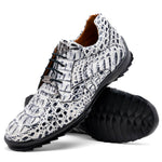 Marco Di Milano Kratos Caiman Crocodile Sneaker Newspaper