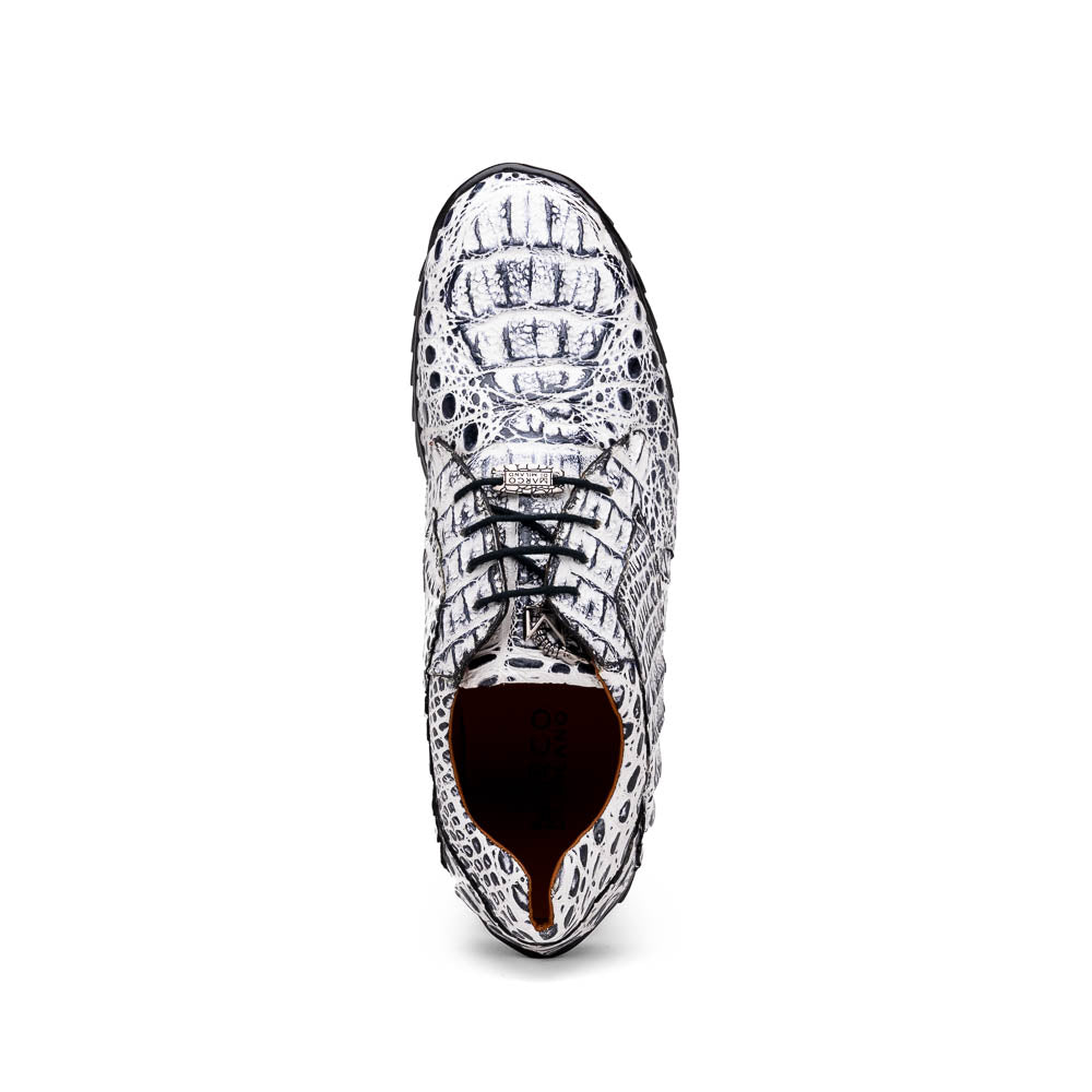 Marco Di Milano Kratos Caiman Crocodile Sneaker Newspaper