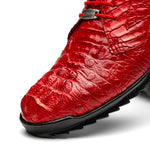 Marco Di Milano Kratos Caiman Crocodile Sneaker Red