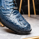 Marco Di Milano Kratos Caiman Crocodile Sneaker Rustic Jean