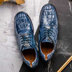 Marco Di Milano Kratos Caiman Crocodile Sneaker Rustic Jean