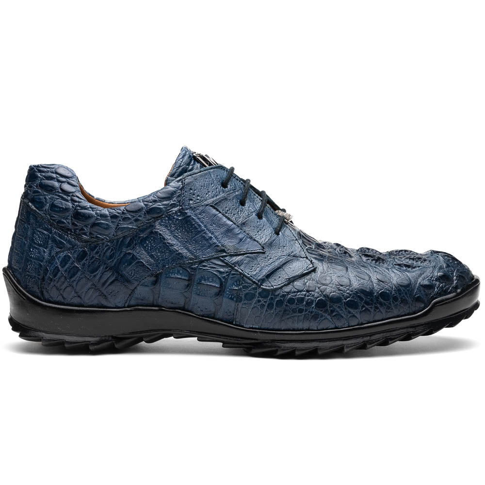 Marco Di Milano Kratos Caiman Crocodile Sneaker Rustic Jean