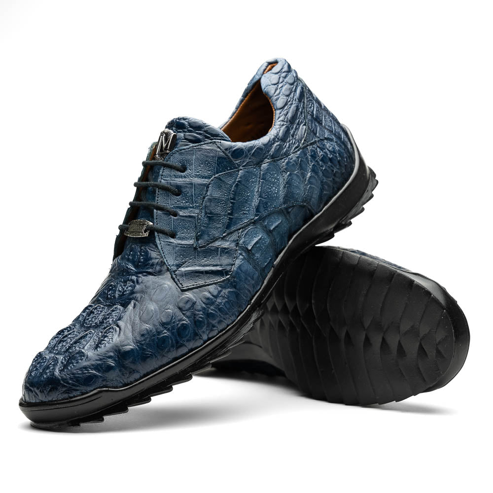 Marco Di Milano Kratos Caiman Crocodile Sneaker Rustic Jean