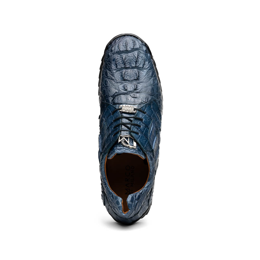 Marco Di Milano Kratos Caiman Crocodile Sneaker Rustic Jean