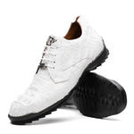Marco Di Milano Kratos Caiman Crocodile Sneaker White