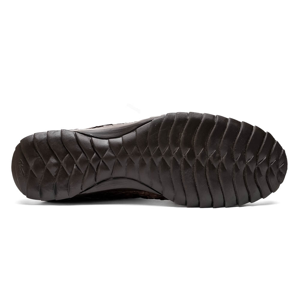 Marco Di Milano Kratos Caiman Crocodile Sneaker Brown