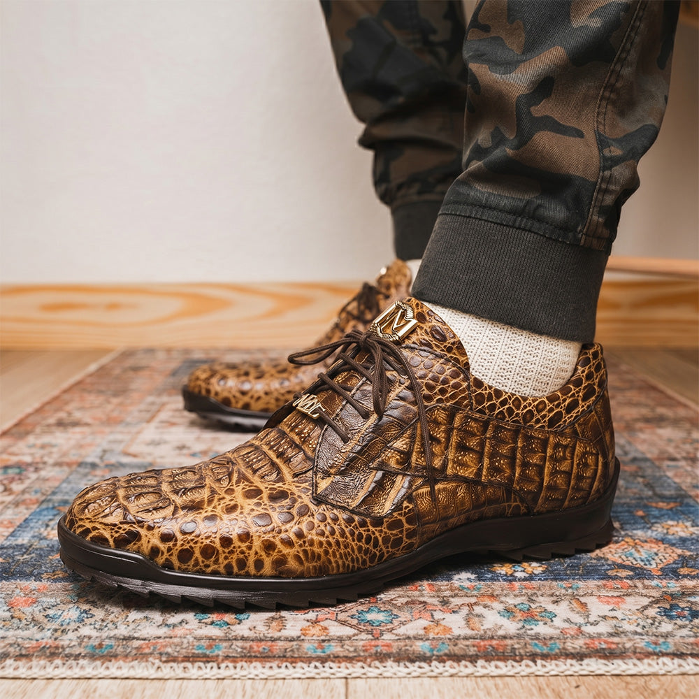 Marco Di Milano Kratos Caiman Crocodile Sneaker Rustic Orix