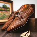 Marco Di Milano Lacio Caiman Crocodile Derby Bay Apache