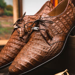 Marco Di Milano Lacio Caiman Crocodile Derby Bay Apache