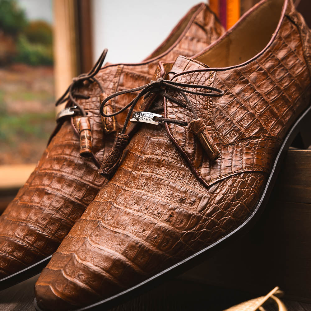 Marco Di Milano Lacio Caiman Crocodile Derby Bay Apache