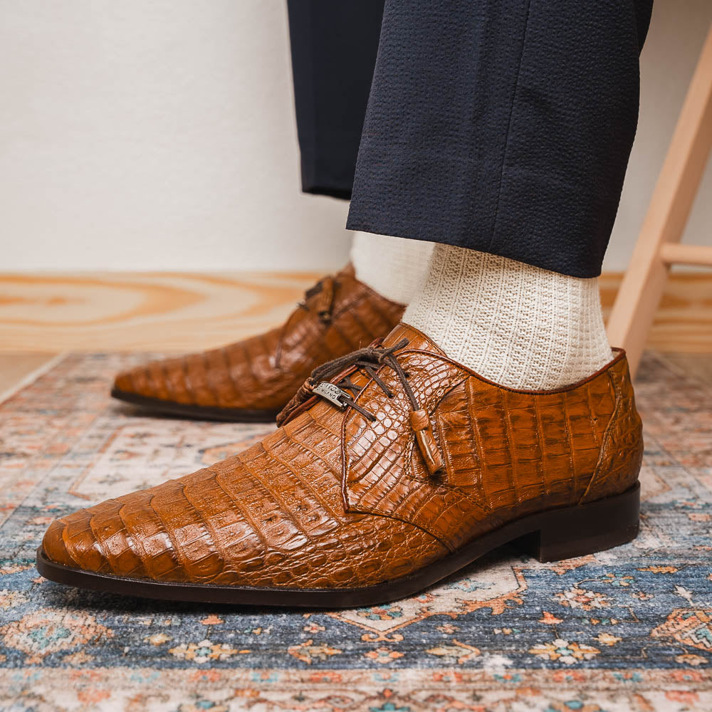 Marco Di Milano Lacio Caiman Crocodile Derby Bay Apache