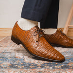 Marco Di Milano Lacio Caiman Crocodile Derby Bay Apache