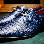 Marco Di Milano Lacio Caiman Crocodile Derby Navy