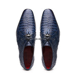 Marco Di Milano Lacio Caiman Crocodile Derby Navy
