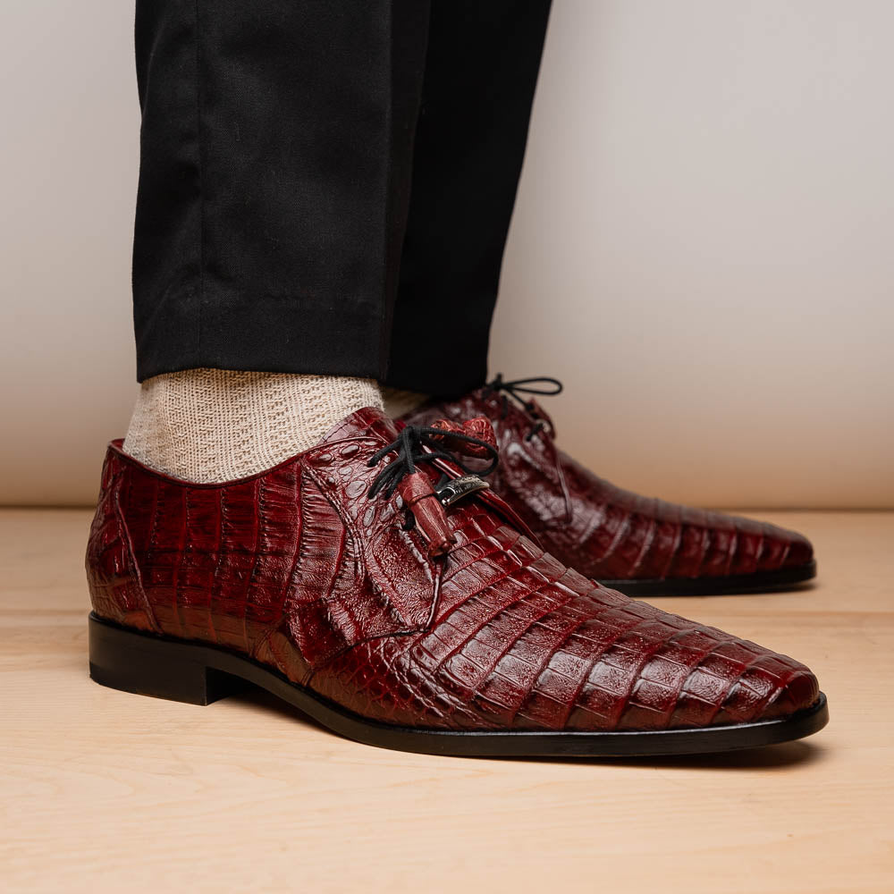 Marco Di Milano Lacio Caiman Crocodile Derby Wine