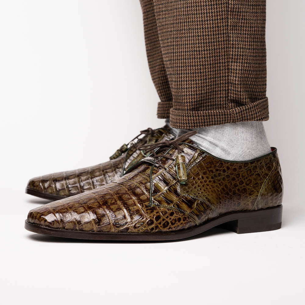 Marco Di Milano Lacio Caiman Crocodile Derby Wood Green