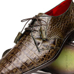 Marco Di Milano Lacio Caiman Crocodile Derby Wood Green