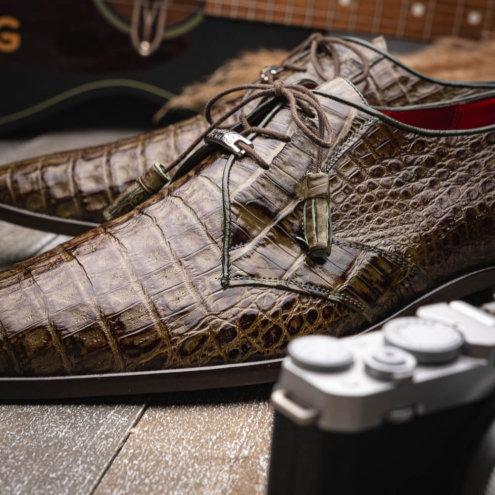 Marco Di Milano Lacio Caiman Crocodile Derby Wood Green