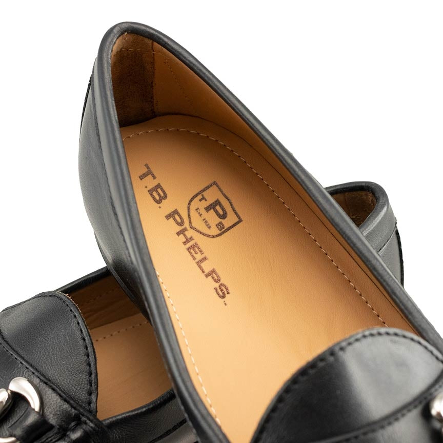 TB Phelps Ventura Sheepskin Bit Loafer Black