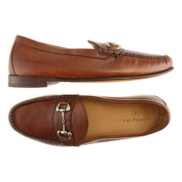 TB Phelps Ventura Sheepskin Bit Loafer Pecan