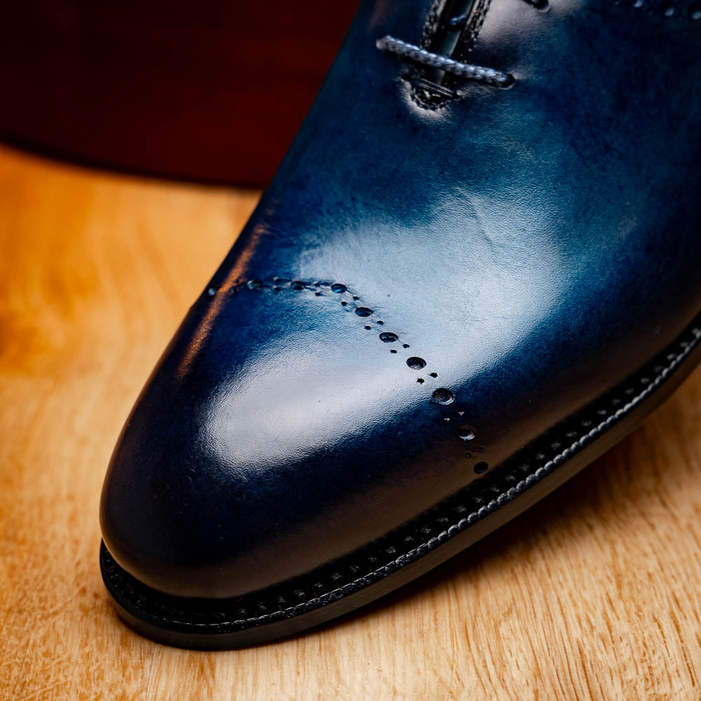 Harris Firenze 1913 Leather Stringed Shoes Blue