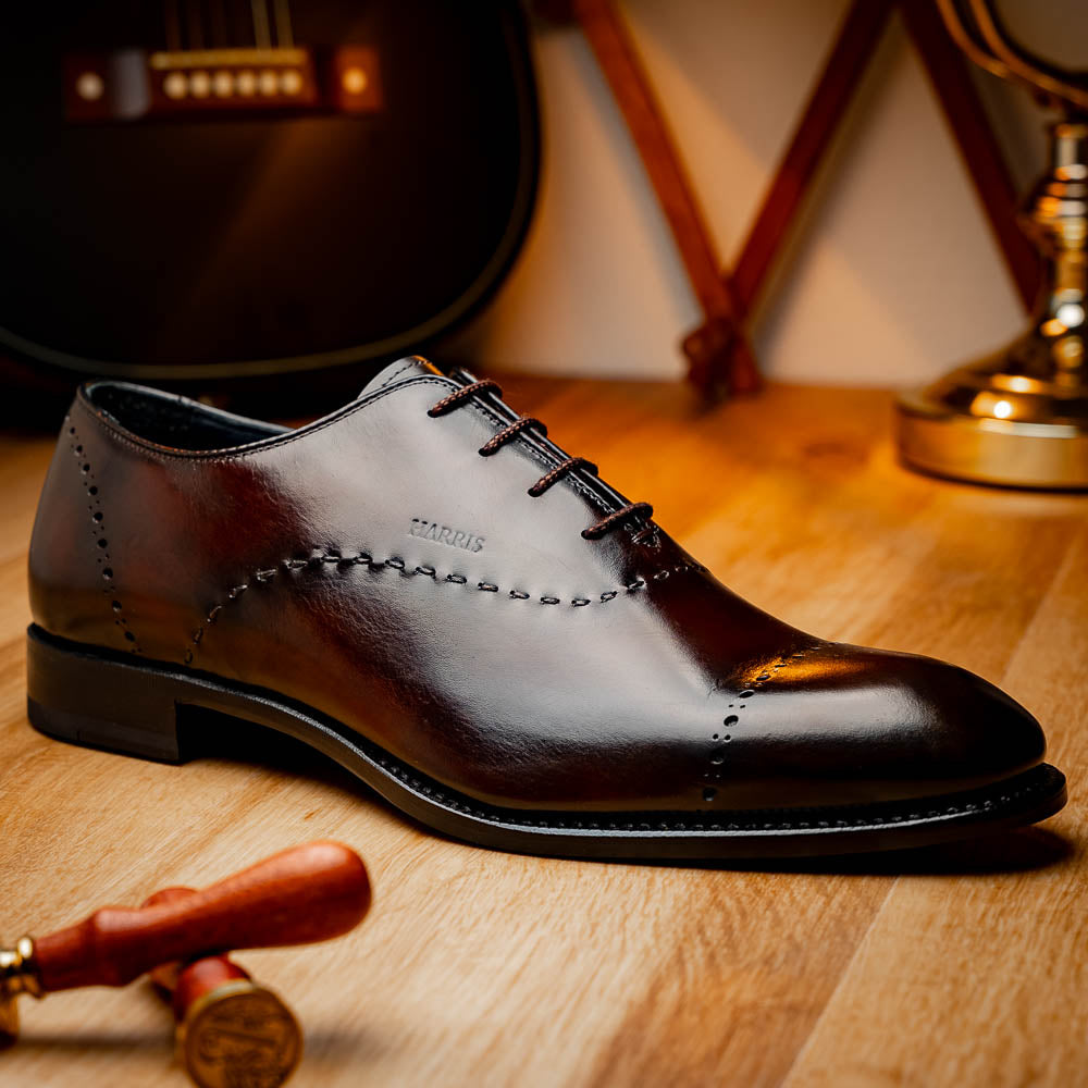 Harris Firenze 1913 Leather Stringed Shoes Brown
