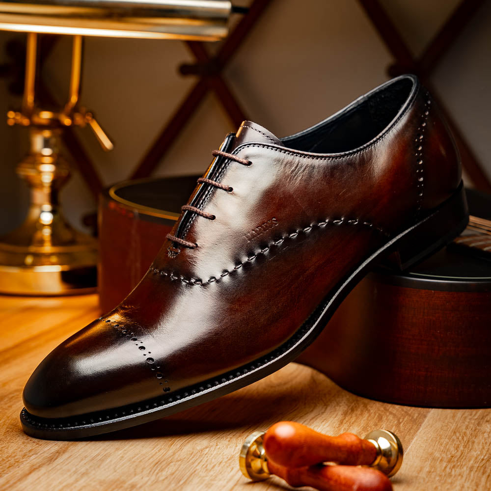Harris Firenze 1913 Leather Stringed Shoes Brown