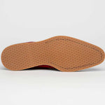 Zelli Legerra Suede Goatskin Double Monkstrap Shoes Red (56-100-RED)