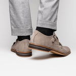Zelli Legerra Suede Goatskin Double Monkstrap Shoes Sand (56-105-SND)