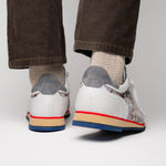 Zelli Leo Sueded Italian Goatskin Sneakers Grey Multi (66-250-GRY)