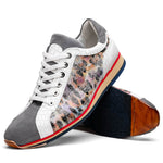 Zelli Leo Sueded Italian Goatskin Sneakers Grey Multi (66-250-GRY)
