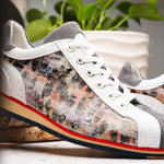 Zelli Leo Sueded Italian Goatskin Sneakers Grey Multi (66-250-GRY)