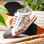 Zelli Leo Sueded Italian Goatskin Sneakers Grey Multi (66-250-GRY)