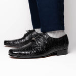 Marco Di Milano Leonardo Caiman Crocodile Derby Black