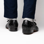 Marco Di Milano Leonardo Caiman Crocodile Derby Black