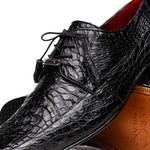 Marco Di Milano Leonardo Caiman Crocodile Derby Black