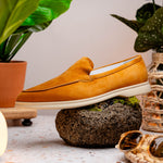 Zelli Livorno Sueded Italian Goatskin Loafer Cognac (16-621-CGN)