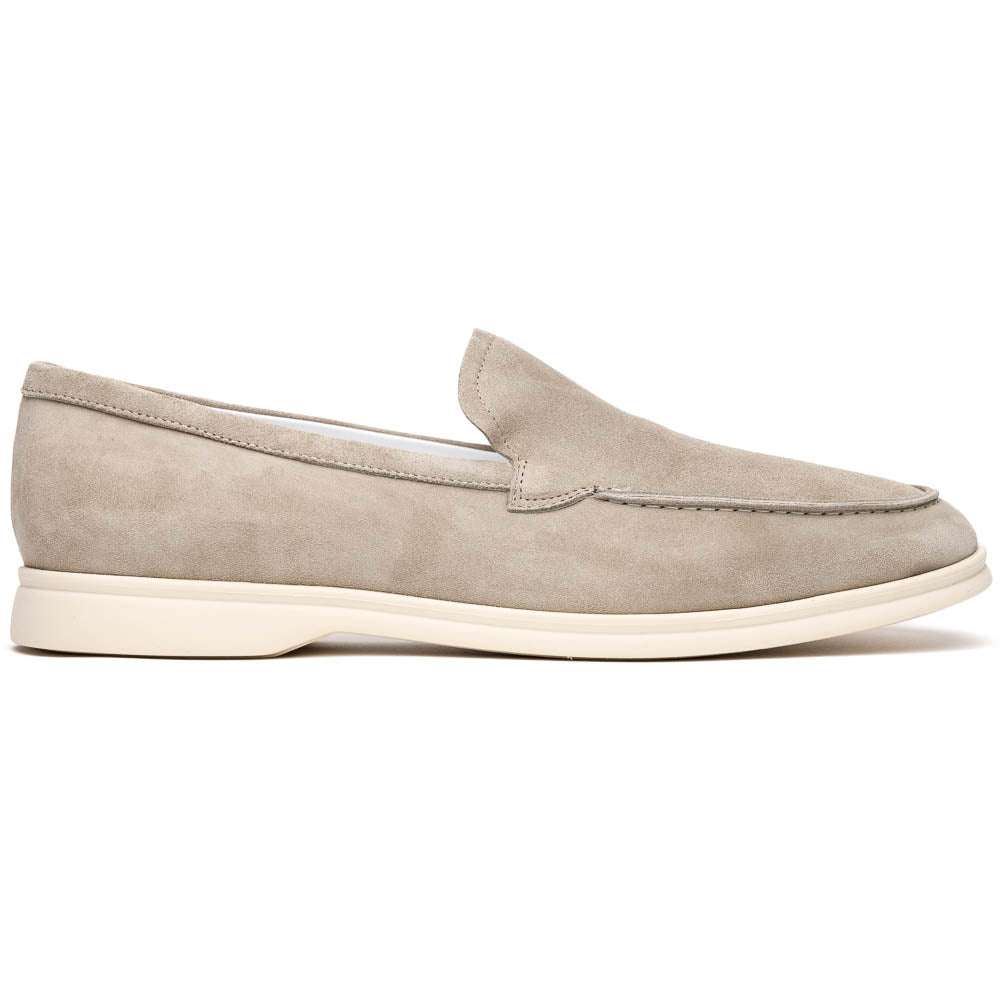 Zelli Livorno Sueded Italian Goatskin Loafer Bone